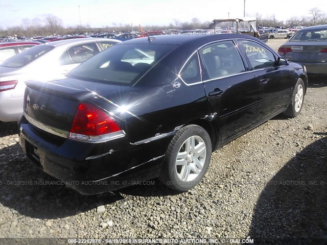2G1WU581769219070 - 2006 CHEVROLET IMPALA LTZ 黑色 照片 4