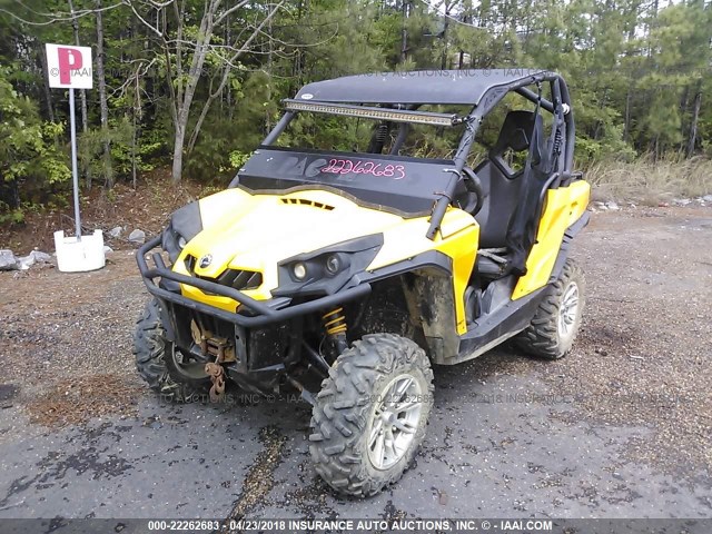 3JBKKCP13EJ001025 - 2014 CAN-AM COMMANDER 1000 XT YELLOW photo 2