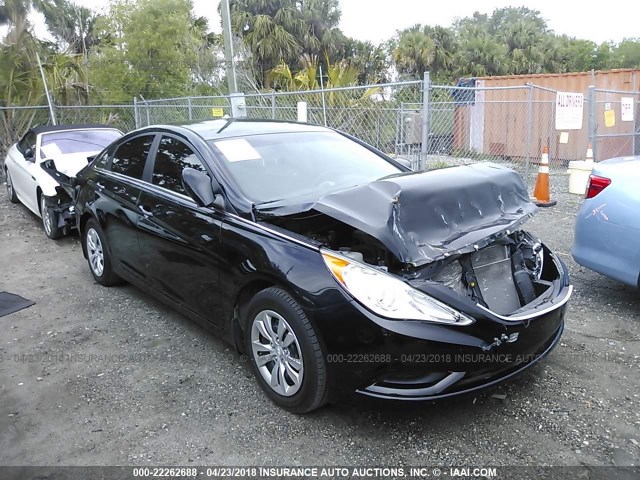 5NPEB4AC4DH513969 - 2013 HYUNDAI SONATA GLS BLACK photo 1