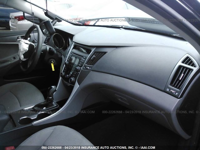 5NPEB4AC4DH513969 - 2013 HYUNDAI SONATA GLS BLACK photo 5