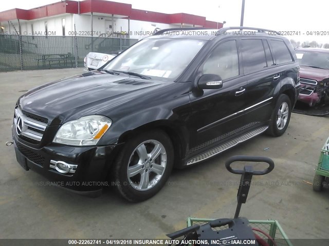 4JGBF71E88A346048 - 2008 MERCEDES-BENZ GL 450 4MATIC BLACK photo 2