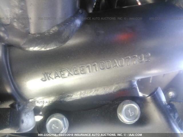 JKAEXEE11CDA07792 - 2012 KAWASAKI EX650 EC BLACK photo 10