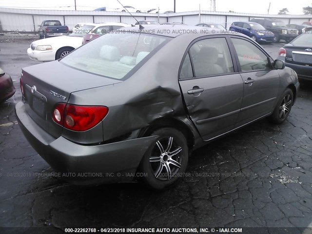 1NXBR32E98Z956103 - 2008 TOYOTA COROLLA CE/LE/S GRAY photo 4
