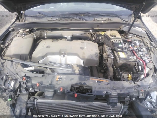 1G11B5SL9FF337302 - 2015 CHEVROLET MALIBU LS ნაცრისფერი ფოტო 10