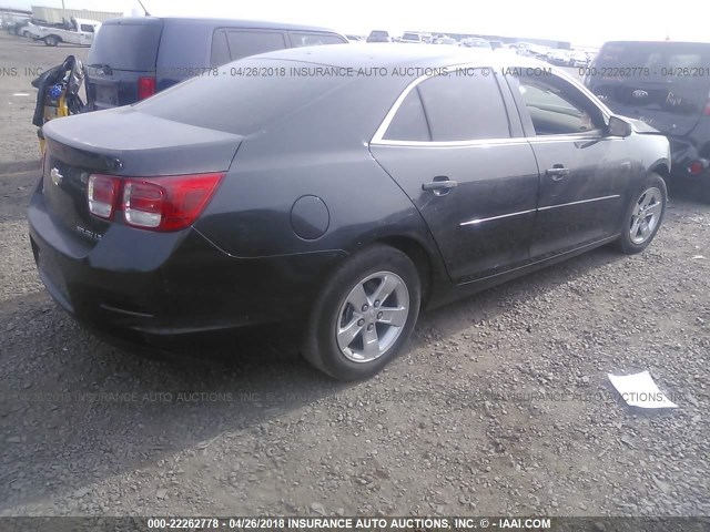 1G11B5SL9FF337302 - 2015 CHEVROLET MALIBU LS ნაცრისფერი ფოტო 4