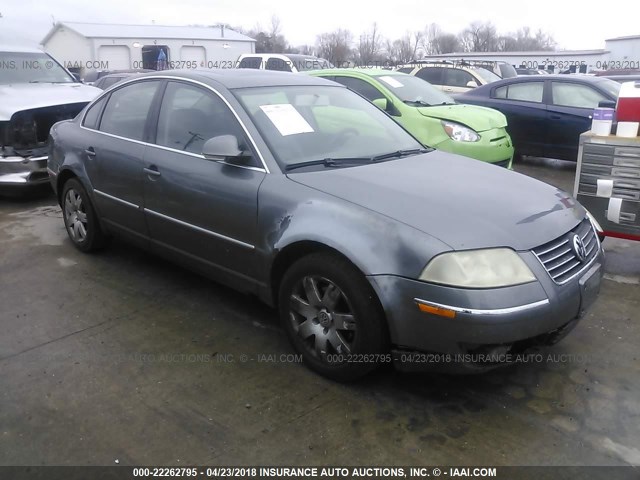 WVWAD63B35E092806 - 2005 VOLKSWAGEN PASSAT GLS GRAY photo 1