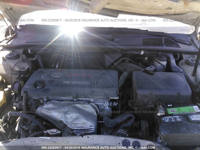 4T1BE32K64U893490 - 2004 TOYOTA CAMRY LE/XLE/SE შამპანური ფოტო 10