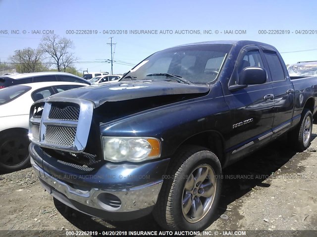 1D7HU18Z02S726292 - 2002 DODGE RAM 1500 BLACK photo 2