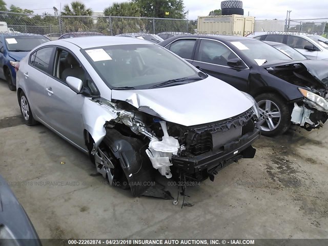 KNAFK4A6XF5368824 - 2015 KIA FORTE LX SILVER photo 6