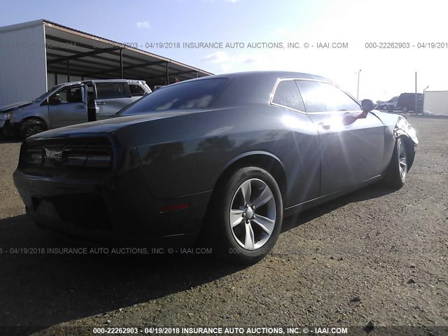 2C3CDZAG6GH312254 - 2016 DODGE CHALLENGER SXT GRAY photo 4