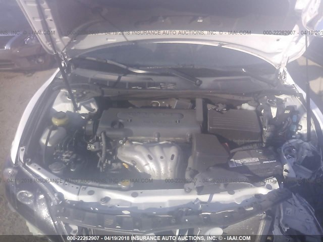 4T1BE46K18U791651 - 2008 TOYOTA CAMRY CE/LE/XLE/SE WHITE photo 10
