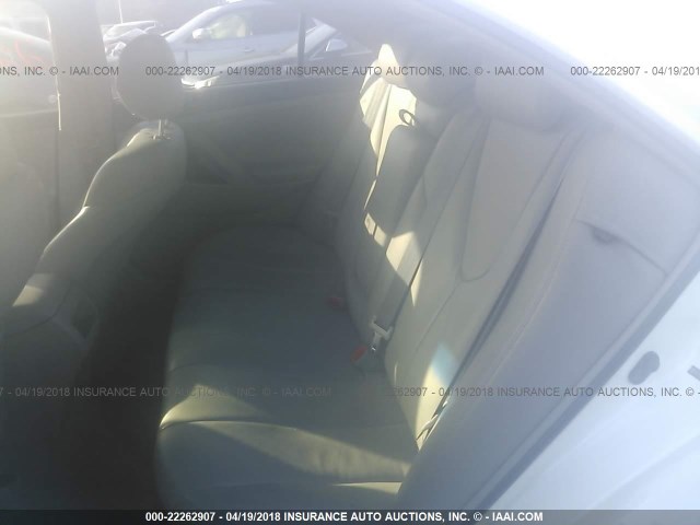 4T1BE46K18U791651 - 2008 TOYOTA CAMRY CE/LE/XLE/SE WHITE photo 8
