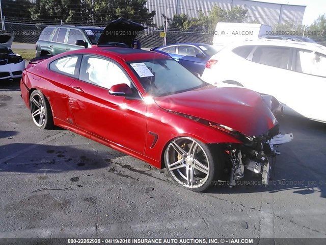 WBA3R1C57EK192235 - 2014 BMW 435 I RED photo 1