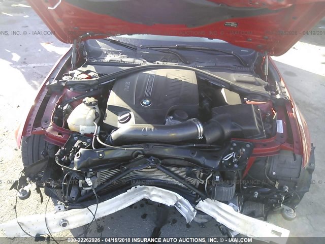 WBA3R1C57EK192235 - 2014 BMW 435 I RED photo 10