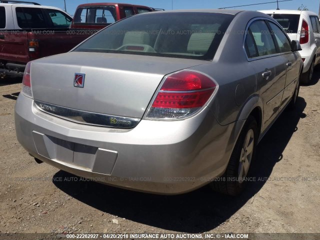 1G8ZR57537F266724 - 2007 SATURN AURA GREEN LINE SILVER photo 4