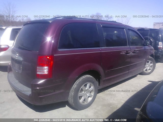 2A8HR54P48R719386 - 2008 CHRYSLER TOWN & COUNTRY TOURING MAROON photo 4
