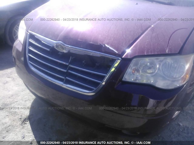 2A8HR54P48R719386 - 2008 CHRYSLER TOWN & COUNTRY TOURING MAROON photo 6