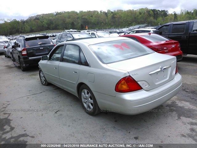 4T1BF28B71U191138 - 2001 TOYOTA AVALON XL/XLS SILVER photo 3