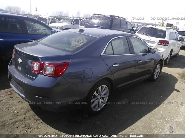 1G11H5SA9DF159868 - 2013 CHEVROLET MALIBU LTZ 蓝色 照片 4