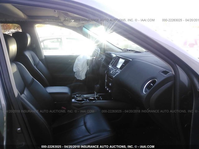 5N1AR2MM4FC705292 - 2015 NISSAN PATHFINDER S/SV/SL/PLATINUM 灰色 照片 5