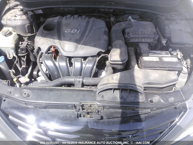 5NPEC4AC6CH361978 - 2012 HYUNDAI SONATA SE/LIMITED GRAY photo 10