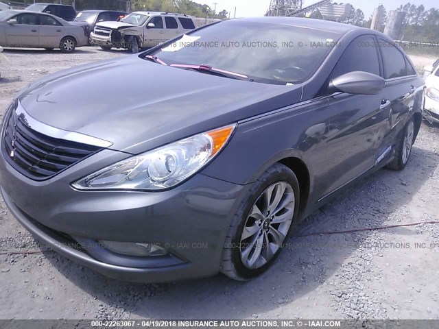 5NPEC4AC6CH361978 - 2012 HYUNDAI SONATA SE/LIMITED GRAY photo 2