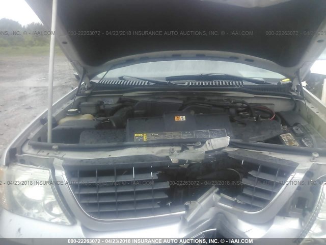 1FMZU73E52UA94878 - 2002 FORD EXPLORER XLT SILVER photo 10