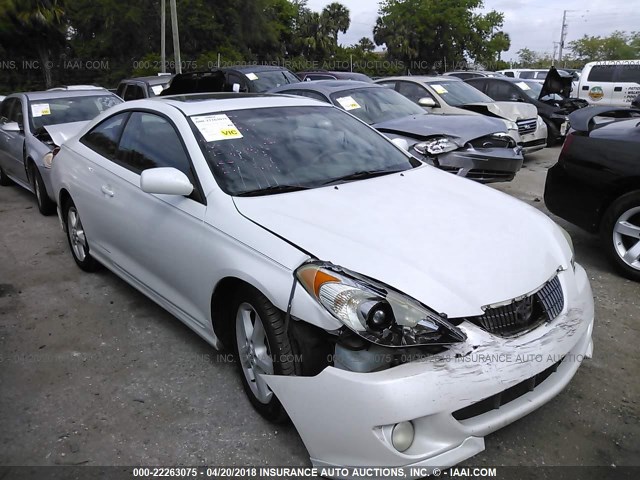 4T1CE38P14U944482 - 2004 TOYOTA CAMRY SOLARA SE/SLE WHITE photo 1