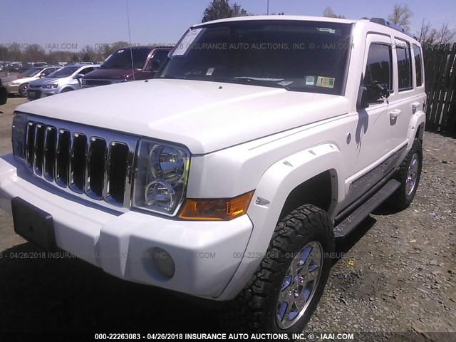 1J8HG58N96C156002 - 2006 JEEP COMMANDER LIMITED WHITE photo 2