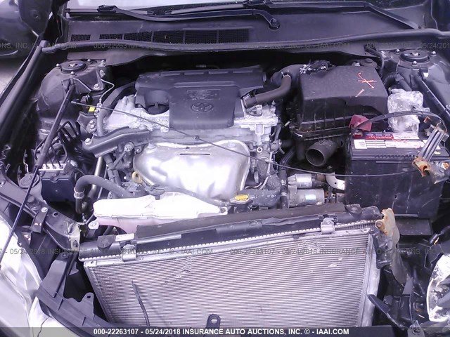 4T1BF1FK2FU110227 - 2015 TOYOTA CAMRY LE/XLE/SE/XSE BLACK photo 10