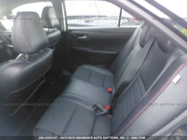 4T1BF1FK2FU110227 - 2015 TOYOTA CAMRY LE/XLE/SE/XSE BLACK photo 8