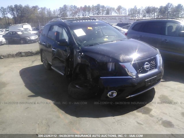 5N1AR2MM3DC612051 - 2013 NISSAN PATHFINDER BLACK photo 1