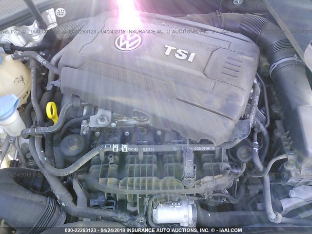 1VWAS7A37EC062143 - 2014 VOLKSWAGEN PASSAT S SILVER photo 10