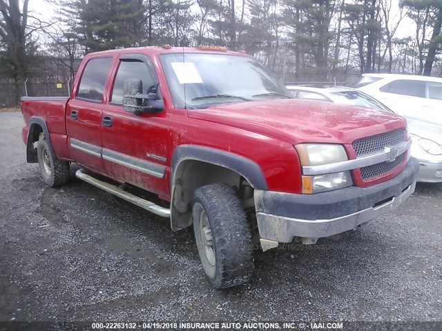 1GCHK23G54F121546 - 2004 CHEVROLET SILVERADO K2500 HEAVY DUTY RED photo 1