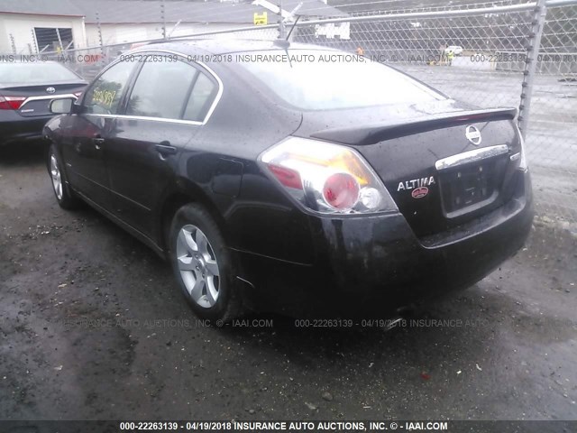 1N4CL21E88C202613 - 2008 NISSAN ALTIMA HYBRID BLACK photo 3