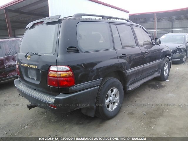 JT3HT05J4Y0077711 - 2000 TOYOTA LAND CRUISER  BLACK photo 4