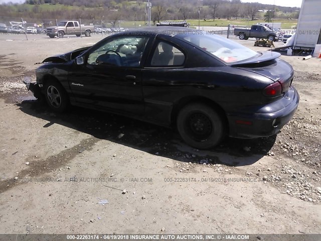 1G2JB124917296427 - 2001 PONTIAC SUNFIRE SE BLACK photo 3