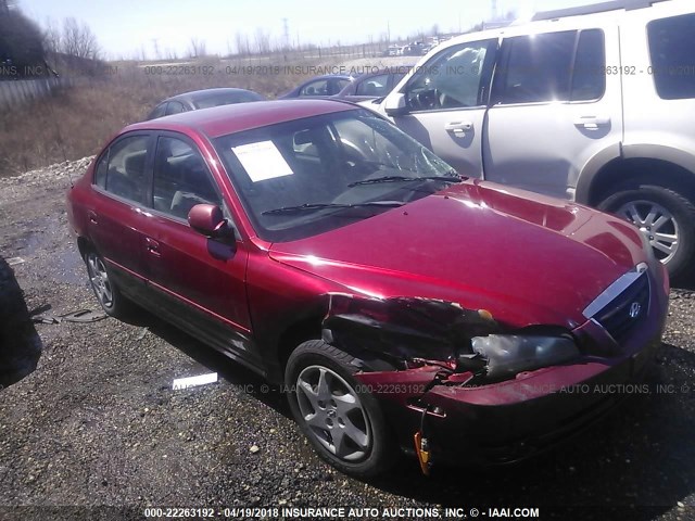 KMHDN46D54U782200 - 2004 HYUNDAI ELANTRA GLS/GT RED photo 1