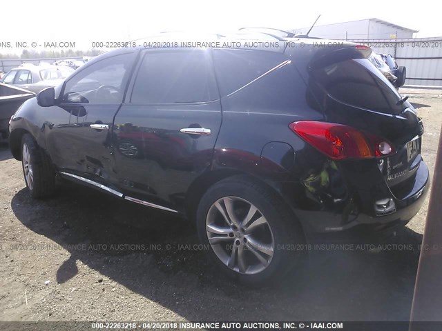 JN8AZ18W39W142379 - 2009 NISSAN MURANO S/SL/LE BLACK photo 3