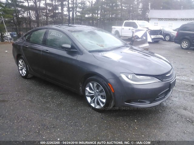 1C3CCCBB9GN146483 - 2016 CHRYSLER 200 S GRAY photo 1