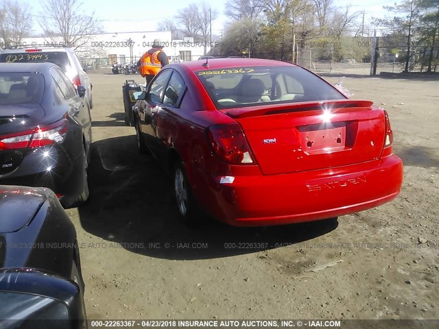 1G8AN18F56Z172169 - 2006 SATURN ION LEVEL 2 RED photo 3