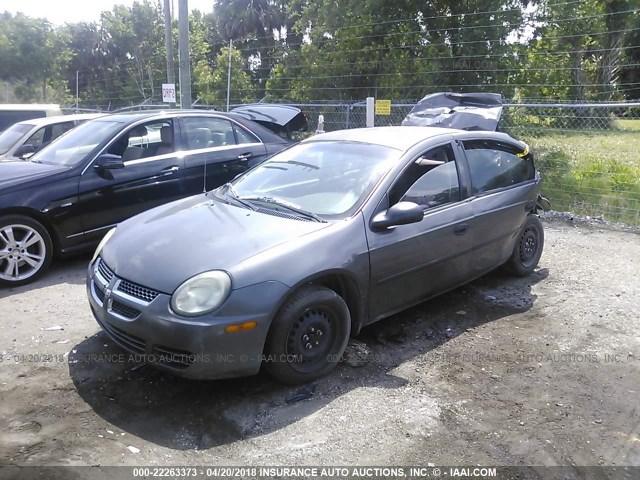 1B3ES26C33D115591 - 2003 DODGE NEON SE GRAY photo 2