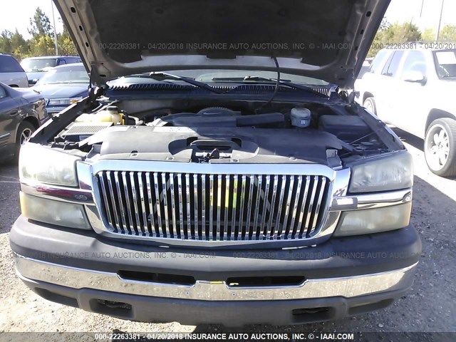 3GNEC13T03G220559 - 2003 CHEVROLET AVALANCHE C1500 GRAY photo 10