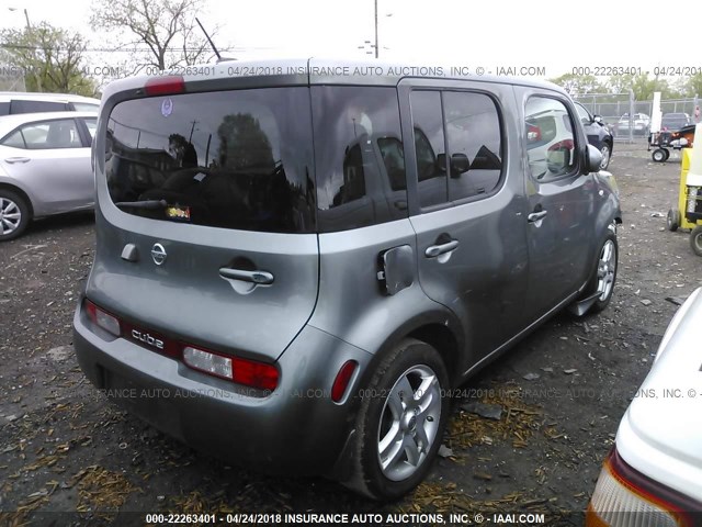 JN8AZ2KR2AT164775 - 2010 NISSAN CUBE S/SL/KROM SILVER photo 4