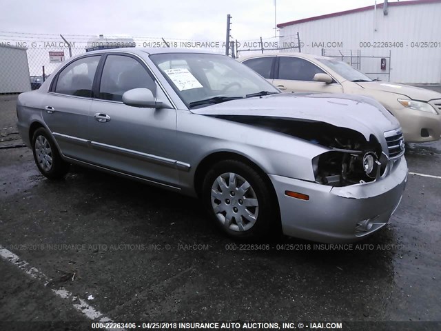 KNAGD126755378933 - 2005 KIA OPTIMA LX/EX SILVER photo 1