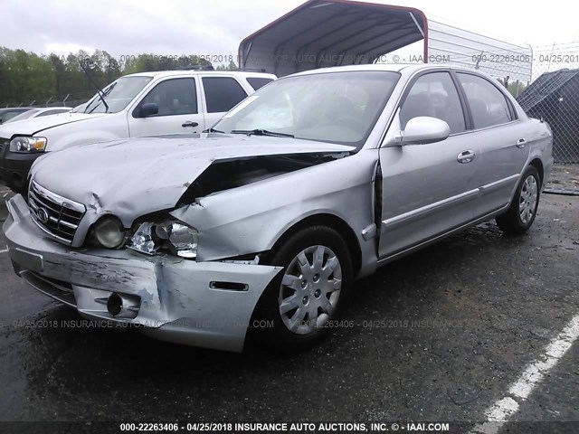 KNAGD126755378933 - 2005 KIA OPTIMA LX/EX SILVER photo 2