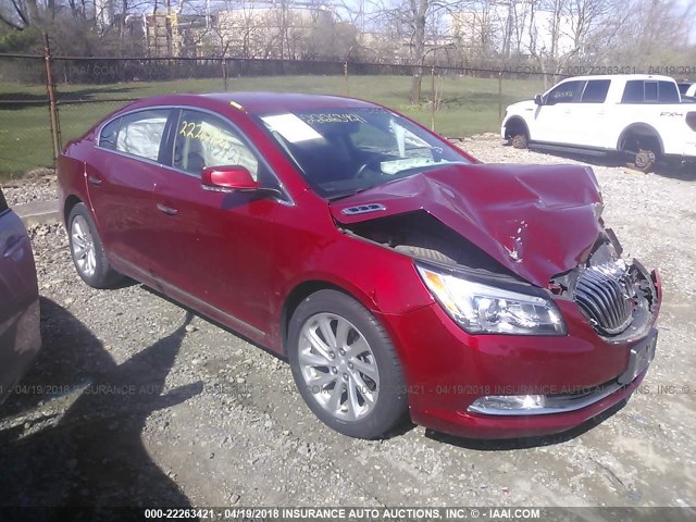 1G4GB5G31EF126471 - 2014 BUICK LACROSSE RED photo 1
