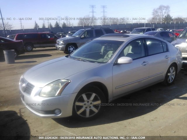 1N4BA41E35C806272 - 2005 NISSAN MAXIMA SE/SL SILVER photo 2