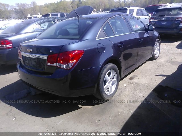 1G1PC5SB9E7298993 - 2014 CHEVROLET CRUZE LT BLUE photo 4