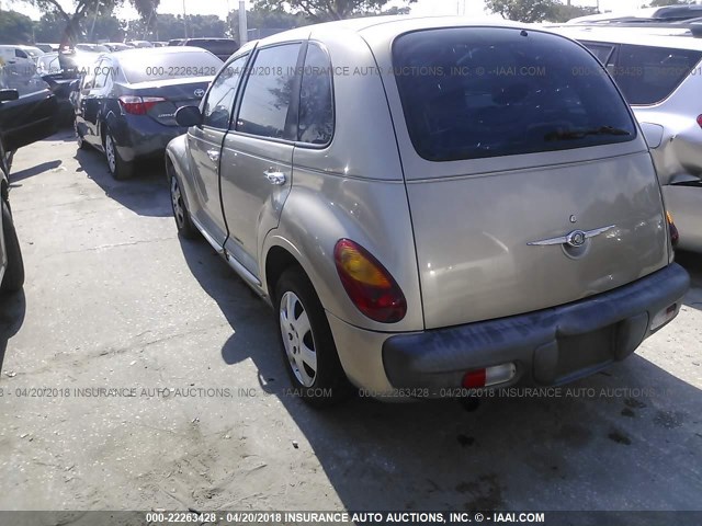 3C4FY48B63T595668 - 2003 CHRYSLER PT CRUISER CLASSIC TAN photo 3